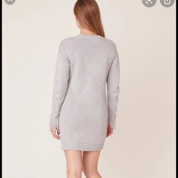 JACK BY BB DAKOTA SWEATER DRESS WITH FRINGE NWT - Picture 2 of 3